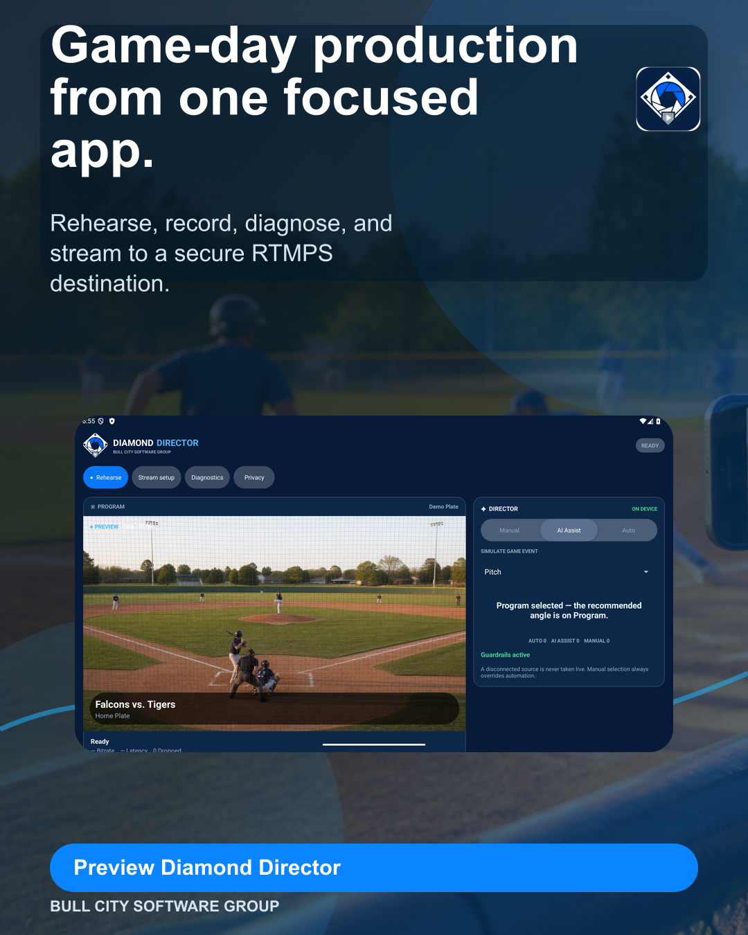 Instagram portrait feed Diamond Director ad graphic
